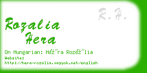 rozalia hera business card